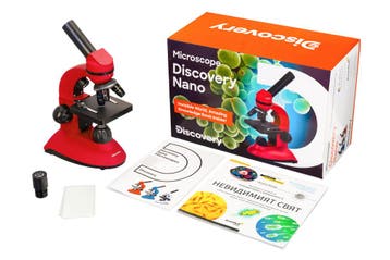 Discovery Nano Rood opzicht en doorzicht microscoop 40-4..., Verzenden, Nieuw, 400x tot 1000x, Biologische microscoop