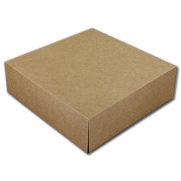 Taartdoos 21x21x10cm. Kraft 3st, Verzenden, Nieuw
