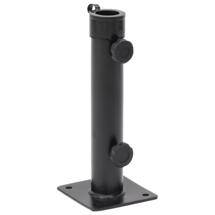 vidaXL Parasolvoet voor Ø38/48 mm stok staal matzwart, Tuin en Terras, Parasols, Parasolvoet, Nieuw, Verzenden