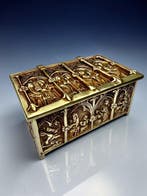 Doos - Reliekschrijn - 1900 - Brons, Antiek en Kunst