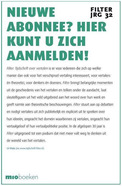 Filter abonnement 2 nummers cadeau abonnement, Boeken, Tijdschriften en Kranten, Wetenschap en Natuur, Nieuw, Verzenden