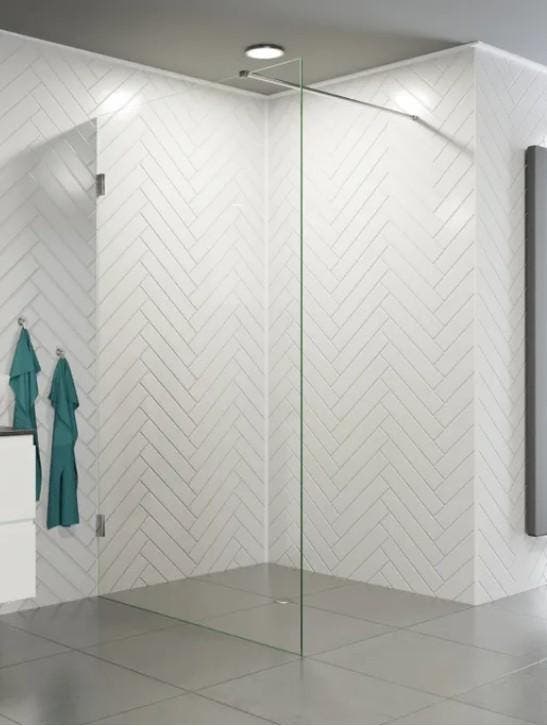 Saniclear Modern Exclusive profielloze inloopdouche 100 x, Doe-het-zelf en Verbouw, Sanitair, Bad, Nieuw, Glas, Ophalen of Verzenden