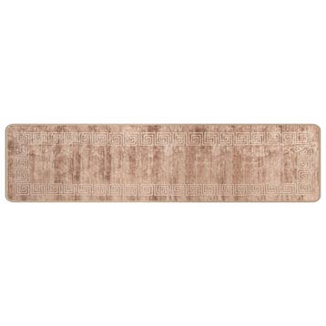 vidaXL Vloerkleedloper MARSA Beige en goud 50 x 300 cm, Verzenden, Nieuw, Wit