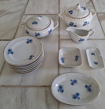 onbekend - Speelgoed vintage, poppenserviesje - 1950-1960 -