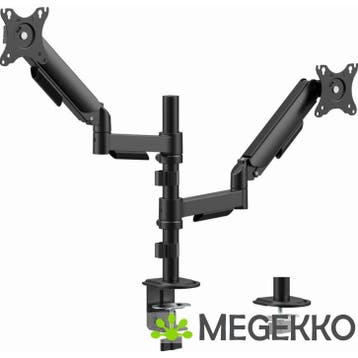 Gembird MA-DA2P-02 flat panel bureau steun 81,3 cm (32 ), Verzenden, Nieuw, Gembird