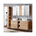 Badkamermeubel Palisander Una Oak 140CM (Badkamermeubels), Ophalen of Verzenden, Nieuw