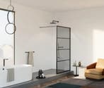 Douchewand 120 x 200 cm – Rookglas – 8 mm Nano Glas – Zwart, Ophalen of Verzenden, Nieuw, Glas, Bad