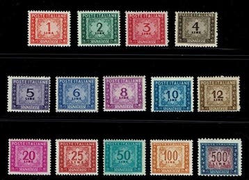 Italië Republiek 1947 - Belastingzegel met watermerk-wiel -, Gestempeld