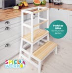 Speeltoren Leertoren Barn Wit Naturel grenenhout (Speelgoed), Verzenden, Nieuw