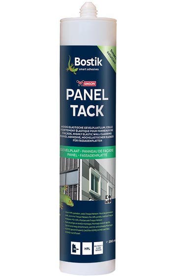 Bostik Bostik paneltack gevelplaatlijm 290 ml, grijs, koker, Verzenden, Nieuw
