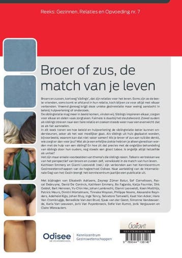 Broer of zus, de match van je leven / Gezinnen, Relaties en, Verzenden, Gelezen