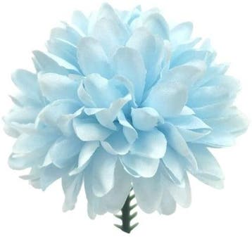 Chrysant Pick Baby Blauw Zijdenbloem 7 cm per stuk, Ophalen of Verzenden, Nieuw