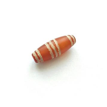 Oud-Birmese, Pyu-staten Gegraveerde karneool Kraal - 30 mm