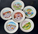 Laplau - Bord (6) - Porselein - Plas 21cm:Gérard Laplau.