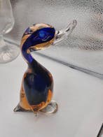 Beeldje - sculpture vintage Murano style sommerso - Glas, Antiek en Kunst