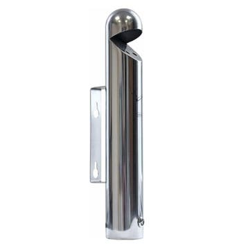 Wand-Asbak | Cilinder (Afdekkap) | RVS | 1.7L | Ø76x460(h)mm, Verzenden, Nieuw in verpakking