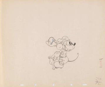 Animation Drawing - 2 Originele kunst - Walt Disney - Alpine, Nieuw