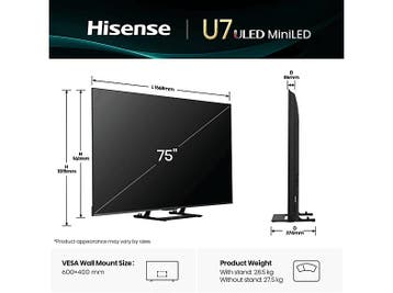 Hisense - MINI-LED 70-79 Ultra HD 4K TV - 75 inch, Overige merken, Verzenden, Nieuw, 100 cm of meer
