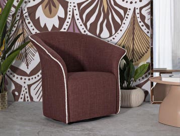 SIENA DRAAIFAUTEUIL BORDEAUX CM 83,5x66x80 (ZITHOOGTE CM 42), Huis en Inrichting, Ophalen of Verzenden, Nieuw