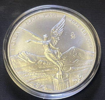 Mexico. 1 Onza 2022, Libertad .999 Fine Silver (Zonder