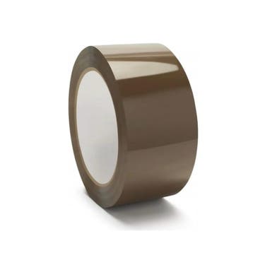 Verpakkingstape  66 m x 50mm Bruin (per 6 rollen), Ophalen of Verzenden, Nieuw