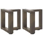 vidaXL Salontafelpoten 2 st T-vormig 30x25x(30-31) cm staal, Verzenden, Nieuw