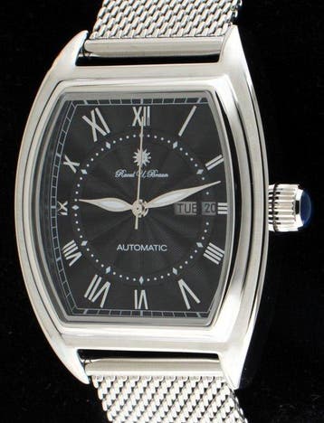 Raoul U. Braun - Bellevue Black Guilloche - German Brand -, Nieuw