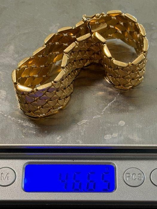 Armband - 18 karaat Geel goud, Sieraden, Tassen en Uiterlijk, Armbanden