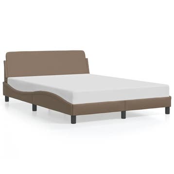 Tweepersoonsbed cappuccino | Tweedekansje | OP=OP, Huis en Inrichting, Overige materialen, Gebruikt, Bruin, Tweepersoons