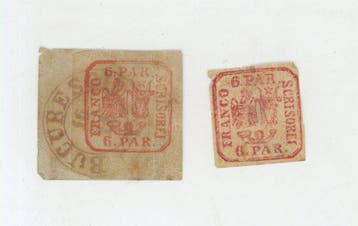 Roemenië 1862 - Verenigde Principaten – 6 Parale “Franco, Gestempeld