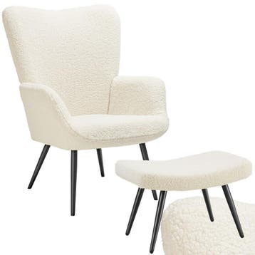 Fauteuil Hygge gestoffeerd, ergonomisch, draagkracht 150 kg, Verzenden, Nieuw