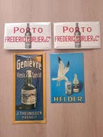 Lot Oude reclameborden blik , en glacoide - Reclamebord (4)