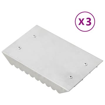 vidaXL Roskammen 3 st aluminium zilverkleurig, Verzenden, Nieuw