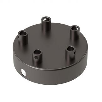 Plafondkap | Calex (Rond, 5 lampen, Mat parel zwart), Verzenden, Nieuw