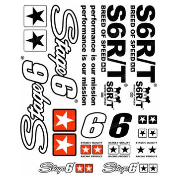 Stickerset Stage6 MKII zwart 20-delig, Ophalen of Verzenden, Nieuw, Stage6