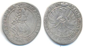 6 Kreuzer 1715 Clv Öls Wuerttemberg Öls: Carl Friedrich,.., Verzenden