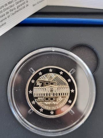 Frankrijk. 2 Euro 2025 Musée du Louvre Proof (Zonder