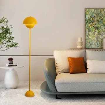 Crèmekleurige vloerlamp modern minimalistisch, Verzenden, Nieuw