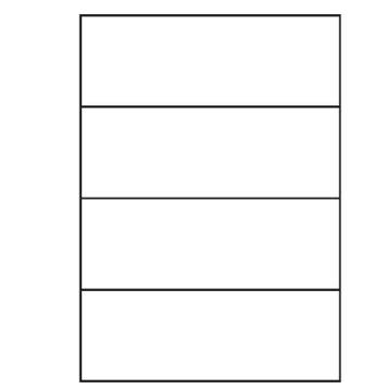 A4 etiketten 210 x 74 mm wit 100 vel Sorex, Verzenden, Nieuw, Sorex