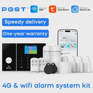 Tuya Smart Home Beveiligingssysteem met 4G WiFi, APP Melding, Verzenden, Nieuw