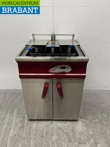 RVS Hegro Tornado Friteuse Frituur 24 liter GAS + 230V, Ophalen of Verzenden, Gebruikt