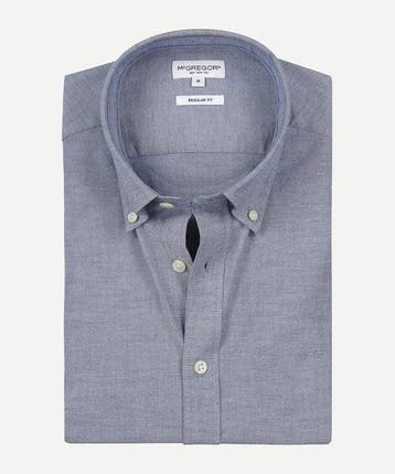 2dekans | McGregor Overhemd Stretch Oxford Shirt Navy - Maat, Ophalen of Verzenden, Zo goed als nieuw, Blauw, McGregor