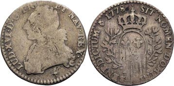 1/10 Écu au buste habillé (12 Sols) 1778, Frankreich Ludw., Verzenden