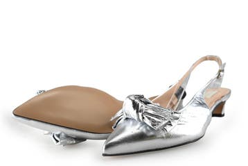 Notre-V Slingbacks in maat 43 Zilver, Notre-V, Overige kleuren, Verzenden, Zo goed als nieuw