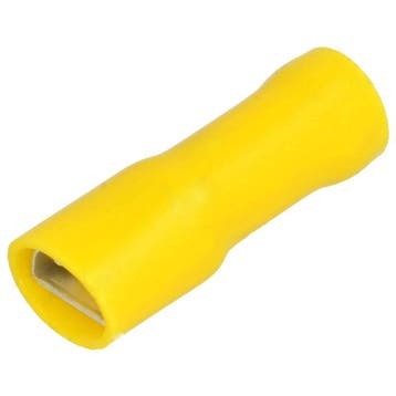 Kabelschoen - Per stuk - geel - Insteekbreedte 6.3 mm Instee, Ophalen of Verzenden, Nieuw, Stekker
