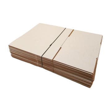 Vouwdoos 362x242x155 mm enkelgolf karton wit bruin nieuw -, Zakelijke goederen, Partijgoederen en Retail | Verpakking en Verzending