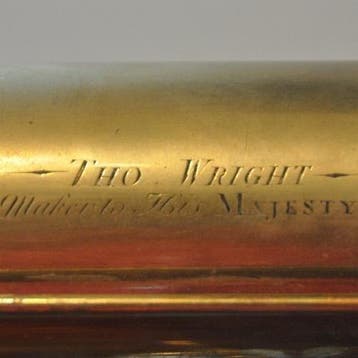 Gregorian Draagbare spiegeltelescoop gesigneerd Thomas Wrigh, Antiek en Kunst, Ophalen of Verzenden