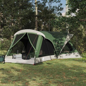 vidaXL Gezinstent 14-persoons Groen 185T Polyester met PU, Verzenden, Nieuw, Tot en met 2