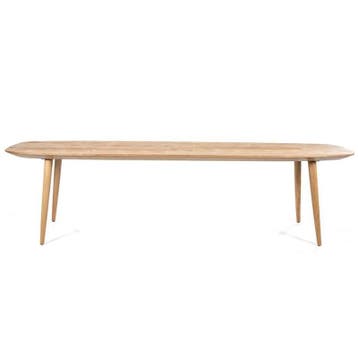 Eettafel Tabassum - 300cm - Naturel - 95600 - eettafel, Huis en Inrichting, Nieuw, Overige vormen, Overige materialen