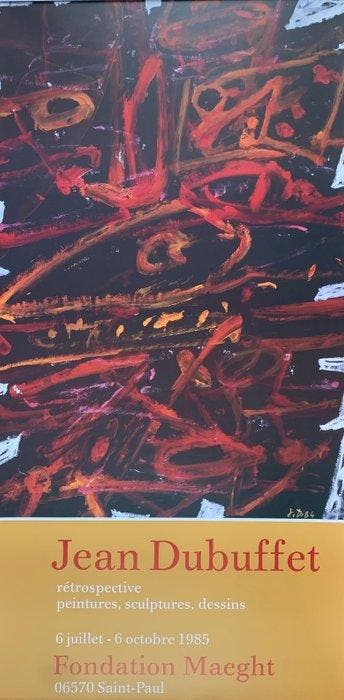 Jean Dubuffet (after) - Original Exhibition Print 1985,